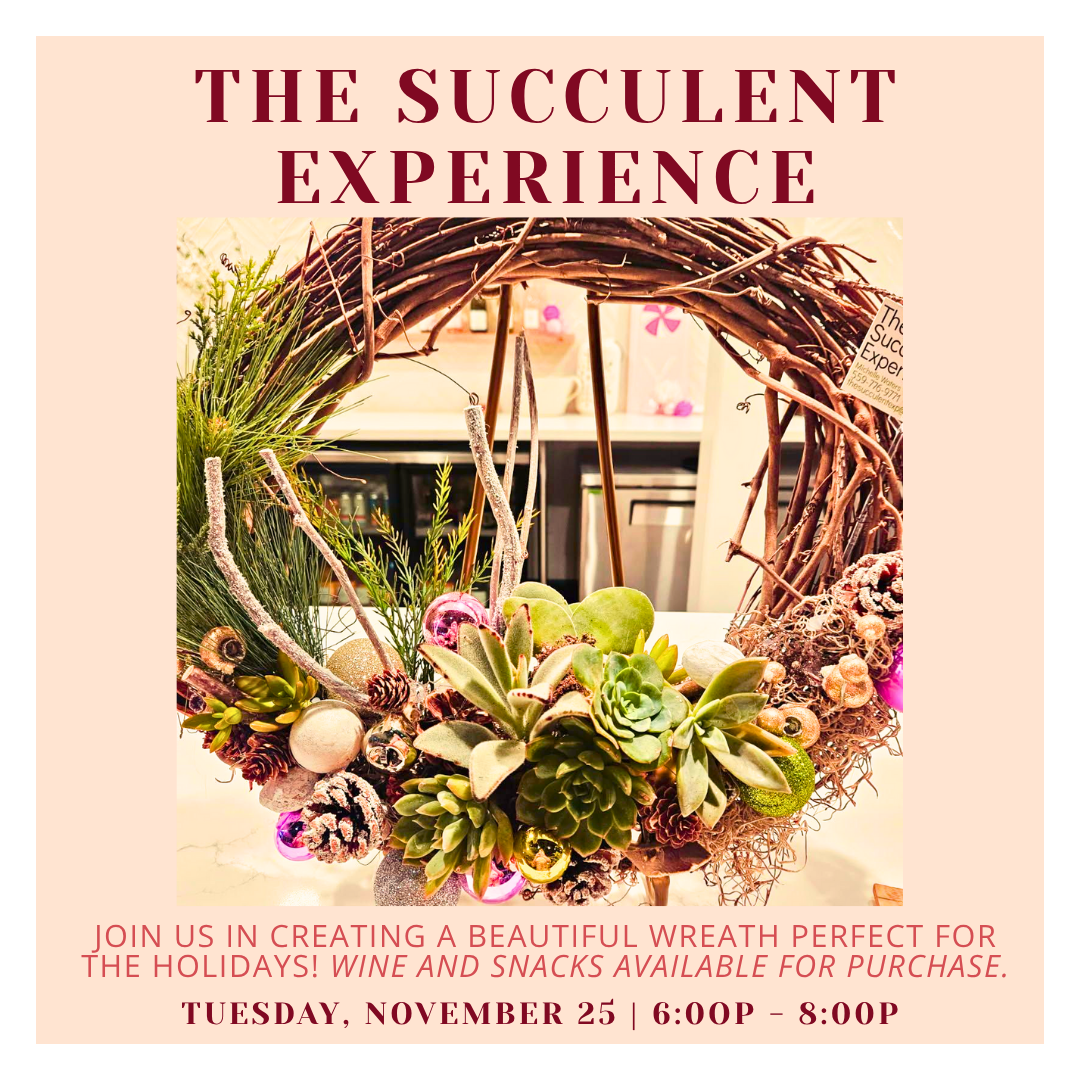 The Succulent Experience at Omega Road Winery